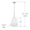 Access Lighting Simplicite, Pendant, Black Finish, Clear Glass 50937LEDDLP-BL/CLR - alternate 2